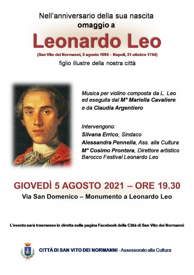 Omaggio a Leonardo Leo nell’anniversario della sua nascita