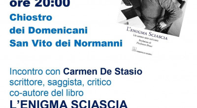 Incontro con Carmen De Stasio - scrittore, saggista, critico - co autore del ...