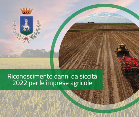 Riconoscimento danni da siccità 2022 per le imprese agricole