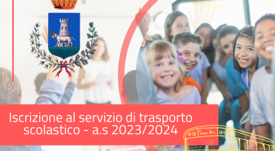 Avviso iscrizione al trasporto scolastico - a.s 2023-2024