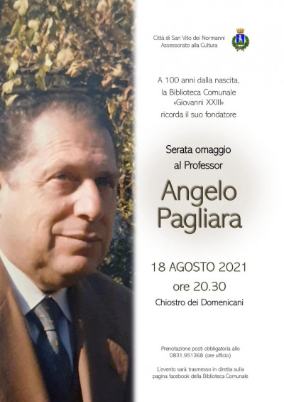 Serata omaggio al Prof. Angelo Pagliara